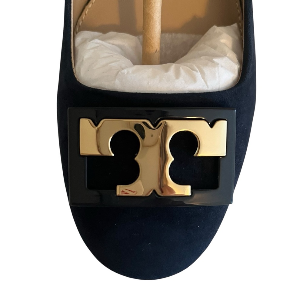 Tory Burch "GiGi" Suede Pump in Tory Navy Blue NIB 10 - Picture 2 of 9